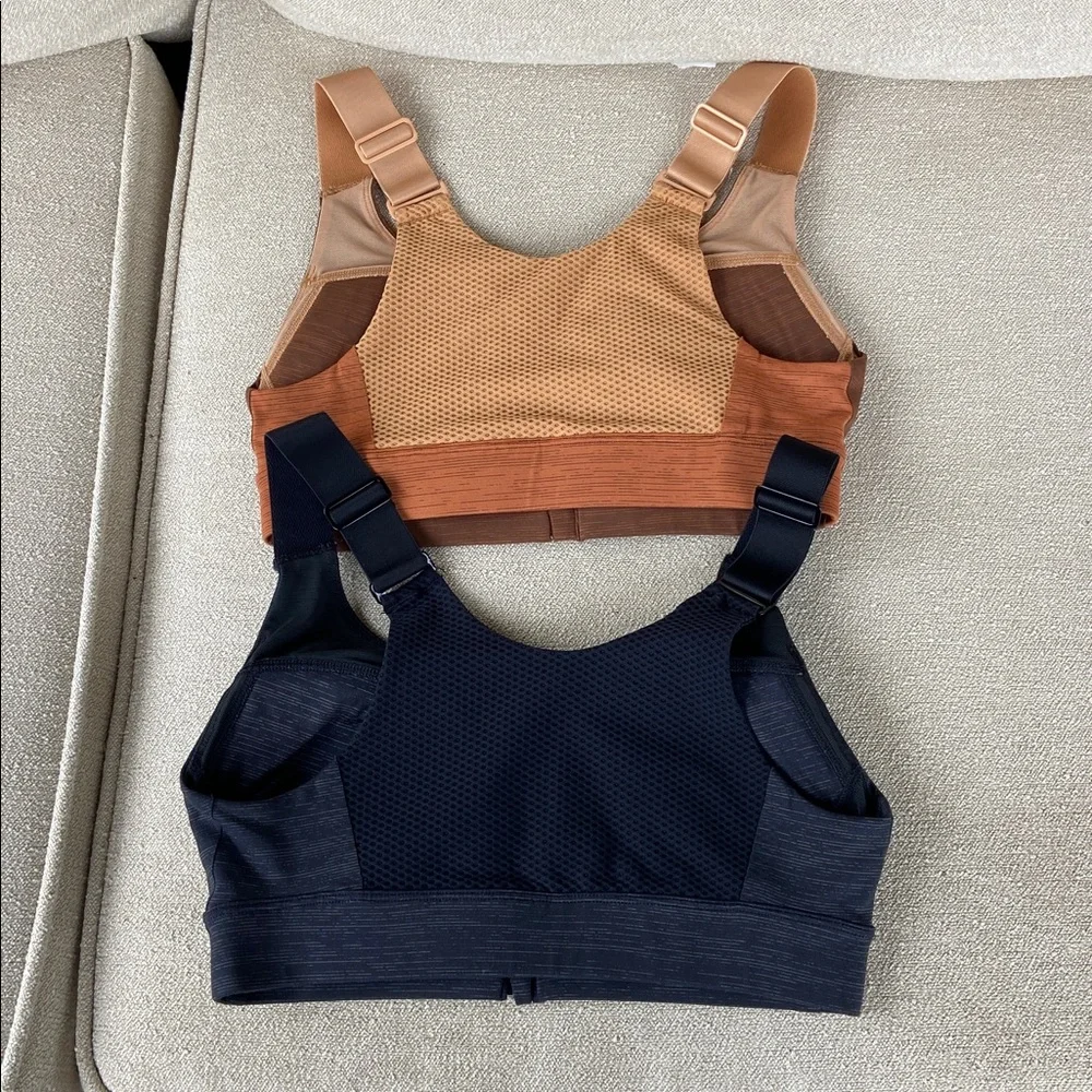 Set of 2 Outdoor Voices Powerhouse Zip‎ Sports Bras. Size XS